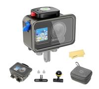SeaFrogs Custodia per action cam impermeabile in lega di alluminio per DJI Osmo Action 4 Osmo 3, [200M / 656FT] custodia per fotocamera subacquea per la registrazione video di immersioni subacquee