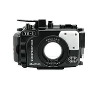 Seafrogs Custodia Subacquea Per Olympus Tough Tg-6 [60M/195Ft] Custodia Custodia Impermeabile Per Olympus Tg6, Con Sensore Di Rilevamento Perdite Integrato, Interfaccia Pompa Per Vuoto-Nero