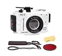 Seafrogs Custodia Subacquea Per Olympus Tough Tg-6 [60M/195Piedi] Custodia Subacquea Impermeabile Per Tough Tg6, Con Sensore Di Rilevamento Perdite Integrato, Interfaccia Per Pompa A Vuoto- Bianco