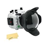 Seafrogs Professional Waterproof Daving Housing 6 "Kit Porto A Cupola Secco, Per Sony A7S Iii A7Siii A7S3 A7 Siii Alpha 7S Iii Underwater 40M/130Fit Case-White-White