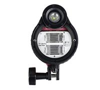 Seafrogs ST-100 Pro, flash stroboscopico per subacqueo fotografia, con cavo in fibra ottica, compatibile Sony, Olympus, Nikon, Canon, Fujifilm, custodia subacquea