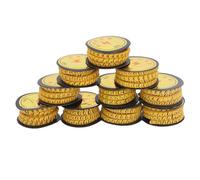 SEAFRONT 10 Pezzi di Identificazione del Cavo in PVC Antiolio Trasparente Marcature Antiscivolo 0 a 9 Tubo Numerico per Elettronica Computer Soluzione Efficiente per L'etichettatura