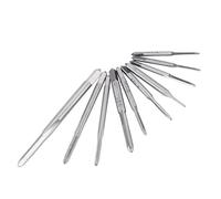 SEAFRONT 10 Pz Mini Micro Maschi Metrica Bit Piccola Mano Vite Rubinetti Filettatura Rubinetto Set Trapano da M1 a M3.5 per la Lavorazione di Dadi