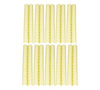 SEAFRONT 10pcs Leganti Pettini 30 Anelli 150 Pagine di Legame di Rilegatura del Pettine Moil Macchino a Spirale in Plastica Legante per Documento 19 Mm (YELLOW)