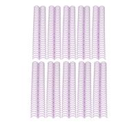 SEAFRONT 10pcs Leganti Pettini 30 Anelli 150 Pagine di Legame di Rilegatura del Pettine Moil Macchino a Spirale in Plastica Legante per Documento 19 Mm (PURPLE)