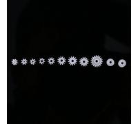 SEAFRONT 11pcs Ingranaggi in Plastica per Ingranaggi Mandrino Set di Accessori per Giocattoli Versatili per Materiale Plastico Robotico Motorino Facile Usare Ampia compatibilità con Motori Senza