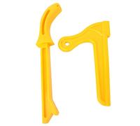 SEAFRONT 2 Pezzi da Tavolo Push Stick Push Block Lavorazione del Legno Pusher Plastica Gialla 2 in 1 per Router Table Shaper Band e Jointer