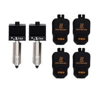 SEAFRONT 2 Pezzi di Ricambio Hotend per Lab P2S H2D H2S Design Completamente in Metallo con Rottura del Calore 0,2 Mm 0,4 Mm Ugello in Acciaio Temprato Blocco Magnetico Mate