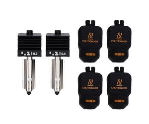 SEAFRONT 2 Pezzi di Ricambio Hotend per Lab P2S H2D H2S Design Completamente in Metallo con Rottura del Calore 0,2 Mm 0,4 Mm Ugello in Acciaio Temprato Blocco Magnetico Mate