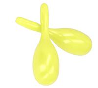 SEAFRONT 2 Pezzi Musica in Plastica Maracas Shakers Noisemaker Oval a Forma di Ovale Giocattolo Musical Instruments Mano Percussion Rattles (YELLOW)