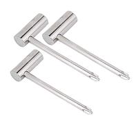 SEAFRONT 3PCS Truss Rod Chiave Strumenti per Chitarra Regolazione L Forma Truss Rod Metallo Chiave Esagonale Strumento 7MM/8MM/6.35MM per la Manutenzione della Chitarra (SILVER)