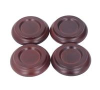 SEAFRONT 4pcs Tazze da Panoracastro di Faggio in Legno per Letti per le Gambe per Pianoforte Sedie di Dita (BROWN)