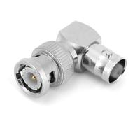 SEAFRONT 5 Pezzi a Forma di L, Connettore BNC Coassiale in Ottone a 90 Gradi, Connettore BNC Maschio a Femmina My2N, Adattatore BNC a 90 Gradi, Connettore BNC Maschio a Femmina, Cavo