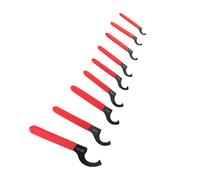 SEAFRONT 9PCS Set di Chiavi per Coilover S2 Acciaio per Utensili Chiave a Forma di C Chiave a Gancio a C a con Borsa Arrotolabile per la Regolazione Dell'ammortizzatore