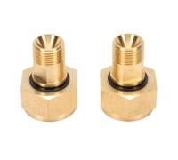 SEAFRONT Adattatore Bombola Acetilene CGA-520 a CGA200 Ottone 2 Pezzi | Ottone, Attrezzatura per Trasferimento Gas, Compatibile con Bombola CGA-520 B, Raccordo Regolatore CGA200, Senza Attrezzi