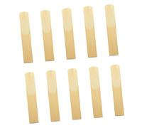 SEAFRONT Ance per Clarinetto 10 Pezzi Ance Sintetiche Tradizionali in Plastica 70 X 12 Mm con Clip Indipendenti per Bocchino Piatto B Studente Pratica Professionale Intermedia (Forza 2.0)