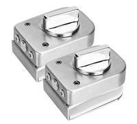 SEAFRONT Bulloni Chiusura per Porta in Acciaio Inossidabile, Hardware di Apertura e Chiusura del Bagno Controllato con Manopola di Resistenza per Porta in Vetro Senza Telaio Spessa da 1012 Mm/0,40,5