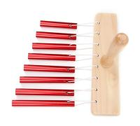 SEAFRONT Campanelli a 8 Toni, Manico in Legno, Strumenti a Percussione per Bambini per l'educazione Precoce e lo Sviluppo Musicale (rosso)