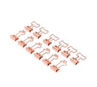 SEAFRONT Clamp/Holder per Raccoglitori da 30 Pezzi, Fermacarte in Ferro, Design Carino a Forma di Osso di Cervo per l'ufficio Scolastico, Forte Bloccaggio per Documenti e Fatture