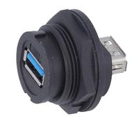 SEAFRONT Connettori USB Passaparete USB 3.0 Presa Femmina Resistente All'acqua Connettore per Montaggio a Pannello 16 Tipo di Fibbia per Scheda Presa Femmina per Comunicare