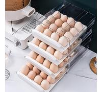 SEAFRONT Contenitore per Uova, Plastica di Alta qualità, Organizer per Uova Impilabile con Design a Cassetto, 24x21,5x14 Cm per Frigorifero e Uso in