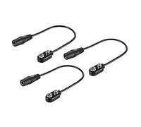 SEAFRONT Convertitore a Scatto Convertitore a Clip Batteria da 9 V per Pedali Chitarra Cavo Multi -spina di Alimentazione (3-pack)