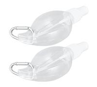 SEAFRONT Disinfettante per le Mani con Clamp/Holder Contenitore Ricaricabile Portatile Flacone Spray in Plastica PET da 50 Ml per Articoli da Toeletta da Viaggio Shampoo per il Lavaggio del Corpo