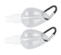 SEAFRONT Disinfettante per le Mani con Clamp/Holder Contenitore Ricaricabile Portatile Flacone Spray in Plastica PET da 50 Ml per Articoli da Toeletta da Viaggio Shampoo per il Lavaggio del Corpo