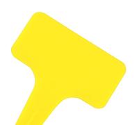 SEAFRONT Etichette da Giardino a Forma di T da 20 Pezzi, Etichette per Piante Durevoli Realizzate in PP Facile Classificazione e Identificazione delle Piante in Casa e in Giardino (YELLOW)