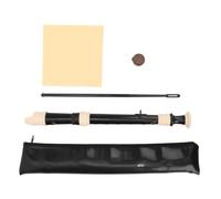 SEAFRONT Flauto Dolce Soprano Staccabile a 8 Fori, Strumento per Principianti, Adatto Ai Principianti, con Custodia, Asta di Pulizia, Borsa per L'istruzione Scolastica e (BLACK)