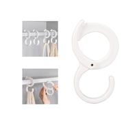 SEAFRONT Gancio a Forma di S, Gancio di Bloccaggio in Plastica Resistente, Soluzione per Appendere Vestiti e Borse in Casa e in Ufficio