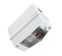 SEAFRONT Interruttore Automatico CA, ABS PC PA66 Scatola Interruttore a 2 Vie con Tipo C MCB 230V 400V IP65 Montaggio su Guida Din per Case Solari Fotovoltaiche Distribuzione di Energia Esterna