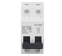 SEAFRONT Interruttore Automatico DC 2P 1000V Protezione Sovraccarico (20A) | Scarico Ad Magnetico, Capacità di Interruzione 4kA, Montaggio su Guida DIN, per Solare, Alimentazione Nave, EV