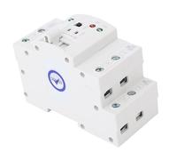 SEAFRONT Interruttore di Trasferimento Automatico A Doppia Alimentazione da 80 A Controllo Manuale Efficiente per Installazione su Guida DIN Domestica 11 X 5 X 7,2 Cm