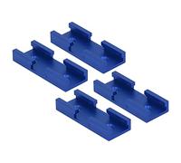 SEAFRONT Intersezioni Binario T in Lega di Alluminio Incrocio (BLUE) | Leghe di Alluminio, Scorrimento Fluido, Compatibile con Viti a T, Utensili per Lavorazione del Legno, Giunzione Incrociata,