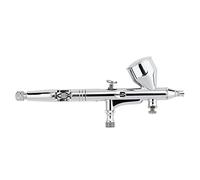 SEAFRONT Kit Aerografo a Doppia Azione Badger Airbrush Gravity Feed 0.2mm/0.3mm/0.5mm Pistola a Spruzzo con Ago per Modello di Unghie per Torta in Rame