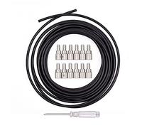 SEAFRONT Kit Cavo CC Senza Saldatura con 12 Connettori e Cavo da 5 M Design a Bassa capacità per Pedaliera per Chitarra Fai da Te Accessori Professionali Compatti Include Mini Cacciavite