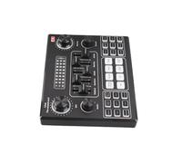 SEAFRONT Kit di Scheda Audio e Microfono Intelligente, Microfono a Sospensione in Acciaio ABS Set con Chip Audio DSP, Supporta il Canto Dal Vivo e il Monitoraggio in Tempo Reale per Podcaster e