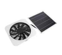 SEAFRONT Kit di Ventola del Pannello Solare, Ventola a Energia Solare da 100W a Resistenza alle Intemperie per la Circolazione Ad Aria a Slemento con Flusso d'Aria e Caratteristiche di Sicurezza Ad