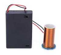 SEAFRONT Kit Fai da Te Mini Bobina, Kit per Esperimenti Elettronici in PVC Alimentato a Batteria 3 X AA, Senza Effetto Luce Ad con Bobina Primaria PCB per Progettazione di Corsi per Studenti e