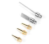 SEAFRONT Kit Saldatore 5 Pezzi Punte M5 in Ottone Taglierina in Schiuma | Ottone, Zinco Ramato, Filettatura M5, Compatibile con Pistola Termica, Compatibile con Cannello, Lavoro di Saldatura, Uso