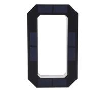SEAFRONT Luce Solare LED per Numero Civico 9in Insegna Indirizzo Retroilluminata Resistente All'acqua Nera Bianca per Decorazione Esterna Casa