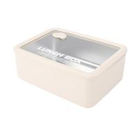 SEAFRONT Lunch Box in Acciaio Inossidabile, Contenitore per Alimenti Riutilizzabile con Coperchio Visibile per Lavoro, Picnic, Campeggio, Viaggi, Contenitori per la Preparazione dei Pasti in Acciaio