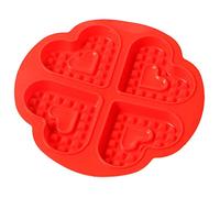 SEAFRONT Macchina per Waffle a Forma di Cuore in Silicone Premium, Stampo per Waffle a Cuore Atossico e Facile da Pulire, per Preparare Torte e Dolcetti Divertenti per Bambini