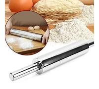 SEAFRONT Mattarello in Acciaio Inox Pressatura Semplice dell'impasto Senza Crepe o Schegge Utilizzo Versatile per Gnocchi di Pane e Altri Dolci Come Crostate all' Mattarello in Acciaio Inox