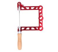 SEAFRONT Mini a Mano, da Traforo a Forma di U in Lega di Alluminio con Manico in Legno, Design Ergonomico, Ideale per la Creazione di Gioielli, Strumenti per la Lavorazione del Legno e dei Metalli