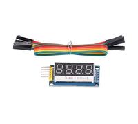 SEAFRONT Modulo Display Digitale LED a 4 Cifre, Scheda Driver Regolabile, Alimentatore da 3,3 V a 5 V, Ideale per Progetti Ed Esperimenti Elettronici