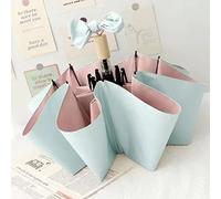 SEAFRONT Ombrellone Pieghevole, Ombrellone per Protezione Solare in Gomma Nera di Colore Puro con Blocco per Viaggi e Uso Esterno (Blu e Rosa)