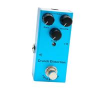SEAFRONT Pedale Effetto per Chitarra Overdrive Vintage, Mini Metal Drive Distortion Boost con Indicatore LED, 10 Tipi di Effetti Tremolo con Ritardo Digitale Chorus Analogico per Chitarre Elettriche