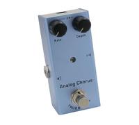 SEAFRONT Pedale Effetto per Chitarra Overdrive Vintage, Mini Metal Drive Distortion Boost con Indicatore LED, 10 Tipi di Effetti Tremolo con Ritardo Digitale Chorus Analogico per Chitarre Elettriche